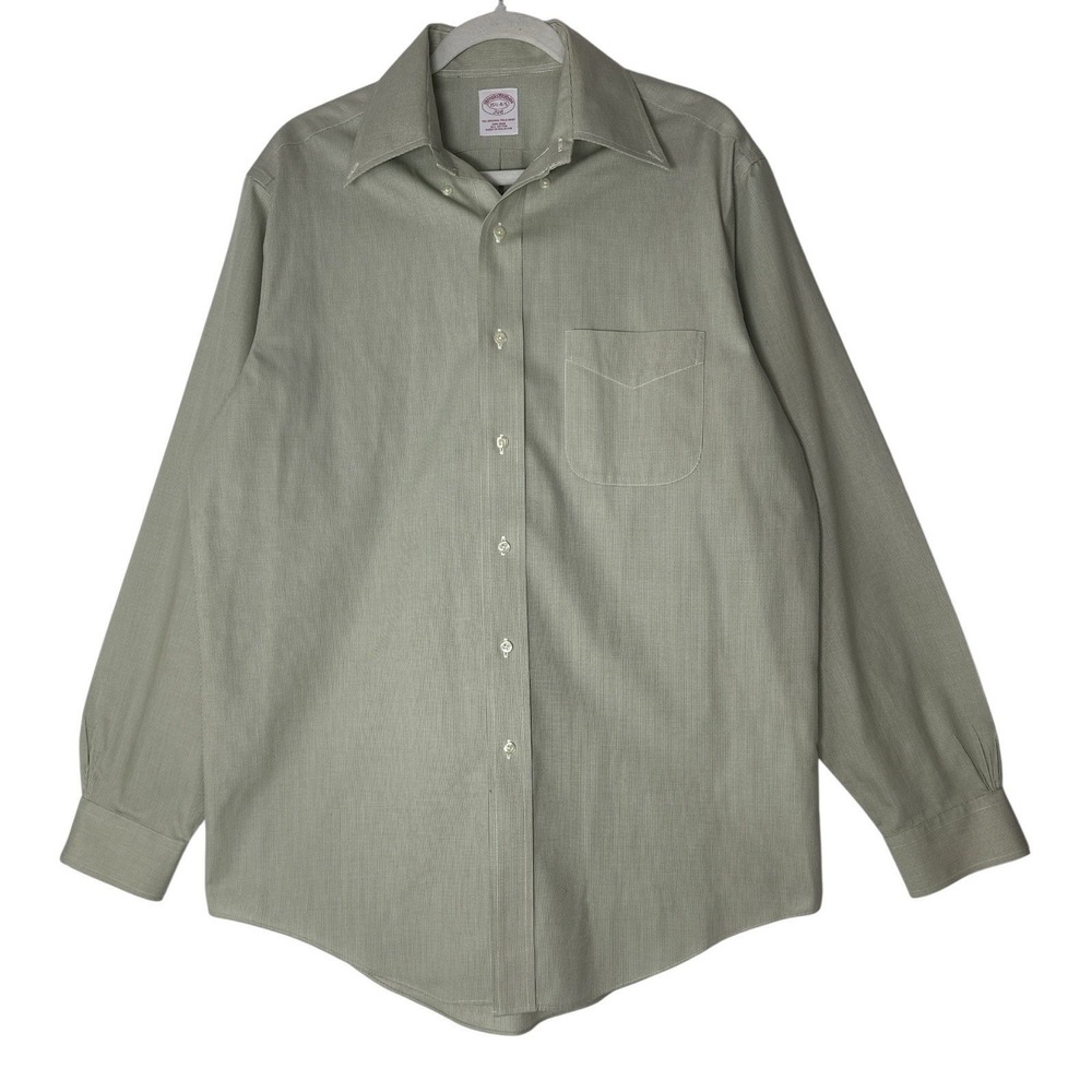 Brooks‎ Brothers Shirt Mens 15 1/2- 4/5 Oxford Cotton Button Down Long Sleeve